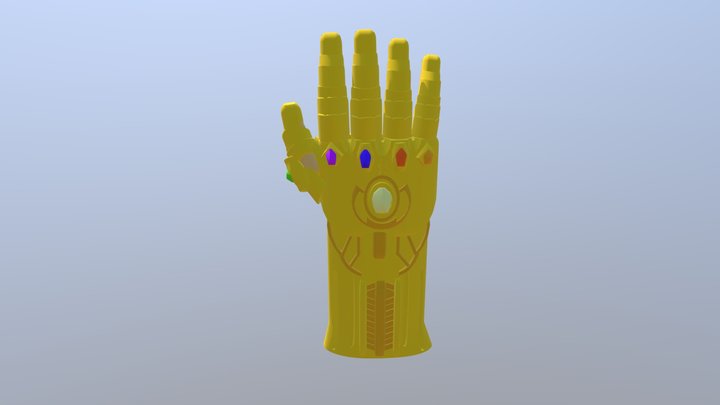 Thanos' Infinity Gauntlet 3D Model