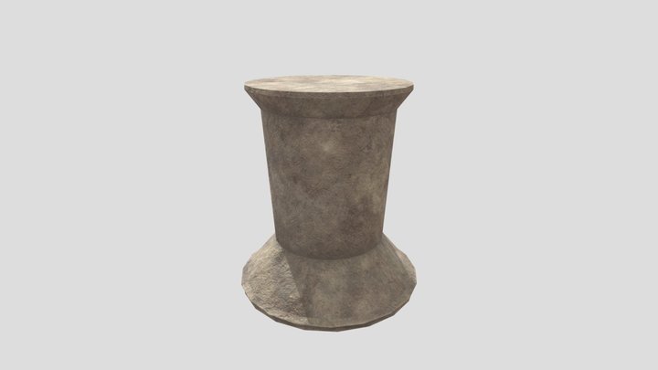 Dungeon Pillar Large 3D Model