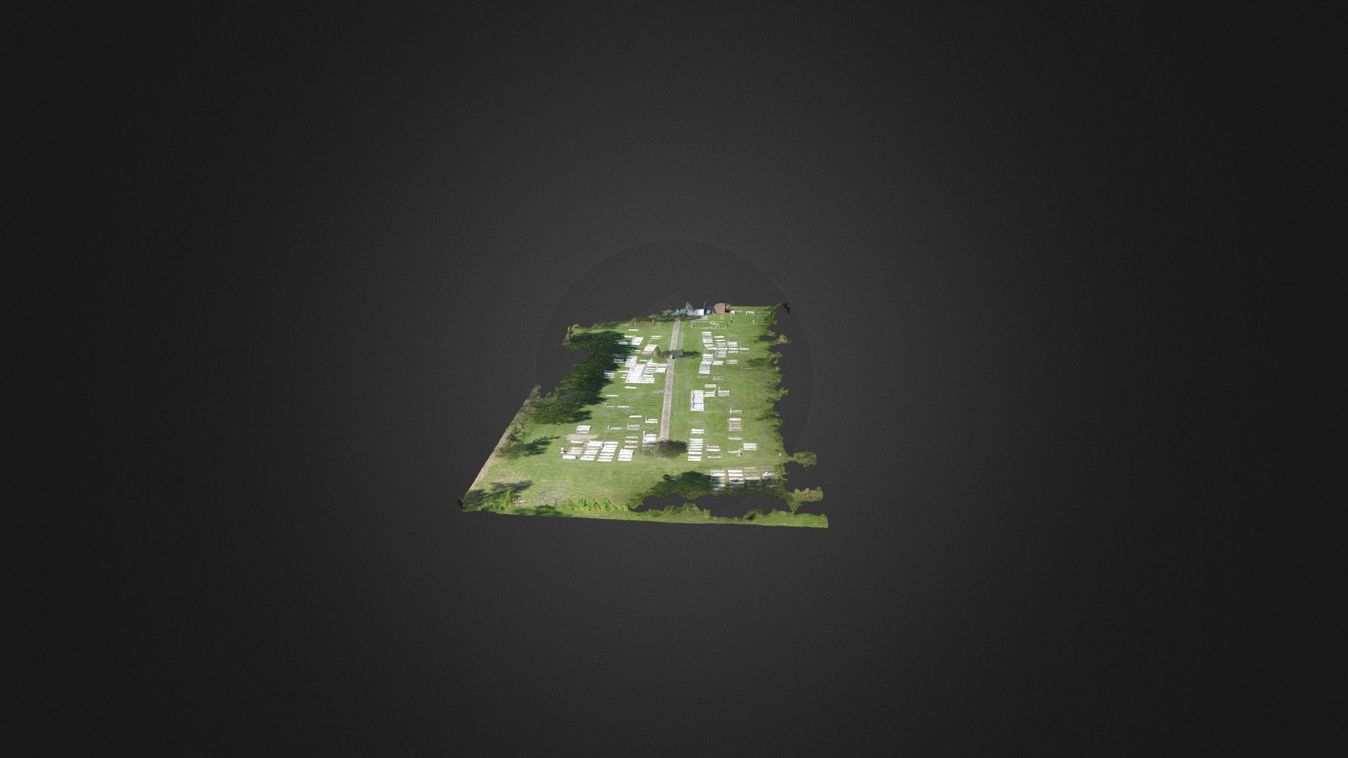 Cemetery Classified Simplified 3d Mesh