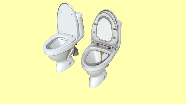 Low Poly Toilet | Game Asset 3D Model