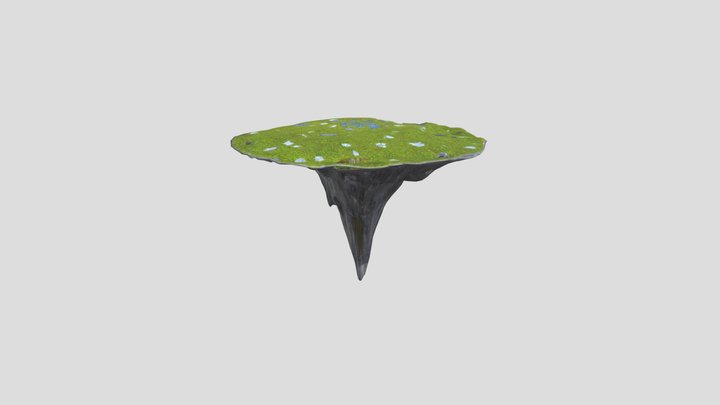 Floating_Island_ 3D Model