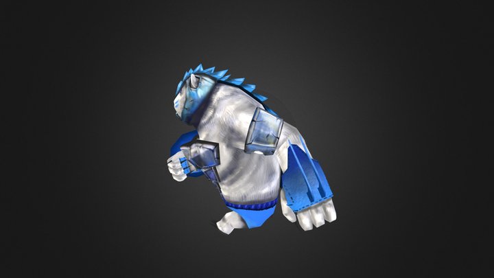 Polar Bear Warrior 3D Model