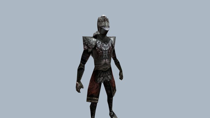 Raging Wolf Knight PSX 3D Model