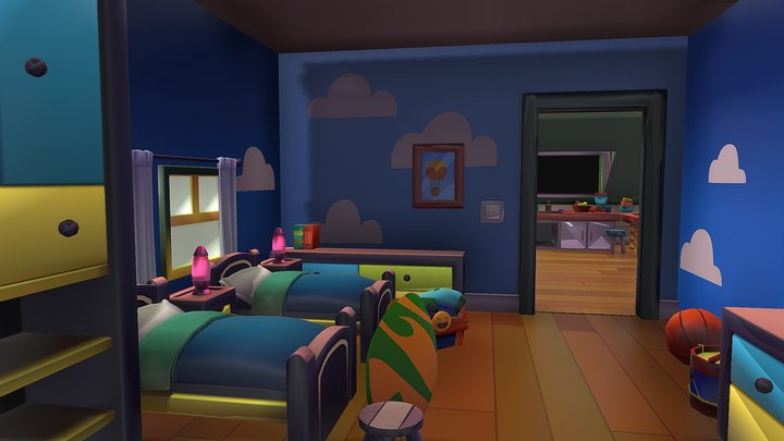 My Tom 2 Room's 3D Model