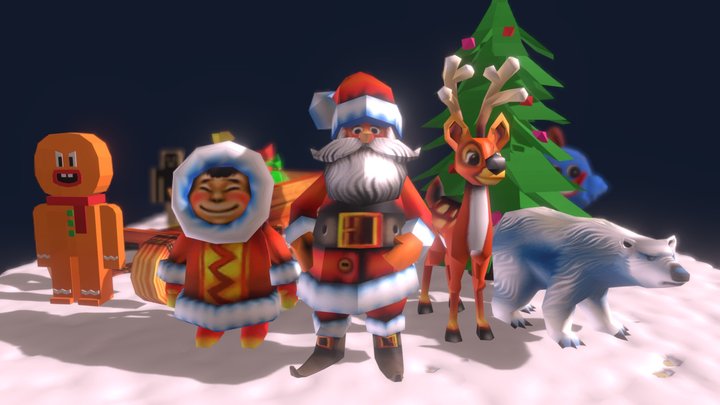 Chicken Gun Christmas tree 3D Model