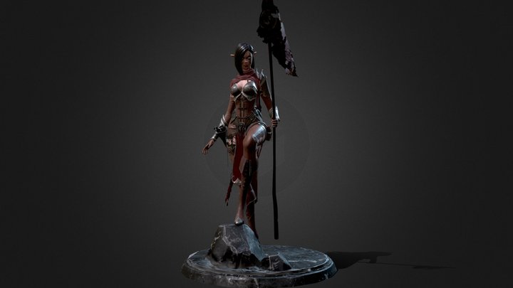 Huntress 3D Model