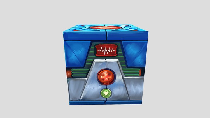 Health_ Cube 3D Model