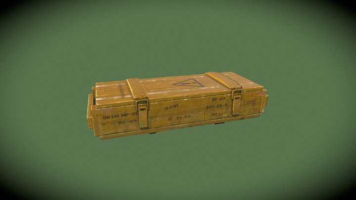 Military Crate Green 3D Model