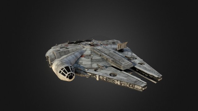 The Force Awakens Millennium Falcon 3D Model