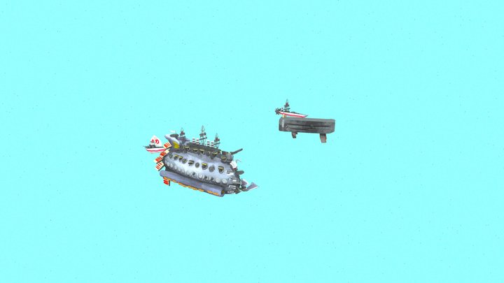 Warhammer ship 3D Model