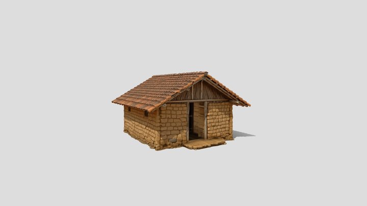 Farmer animal hut 3d model free