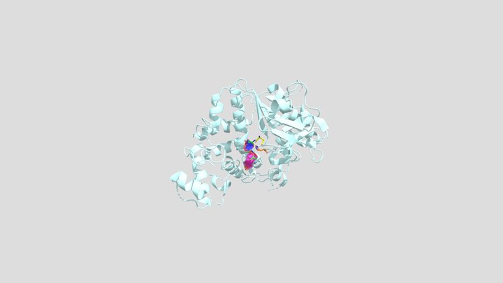 5FPQ Acetylcholinesterase and sarin by K.W 3D Model