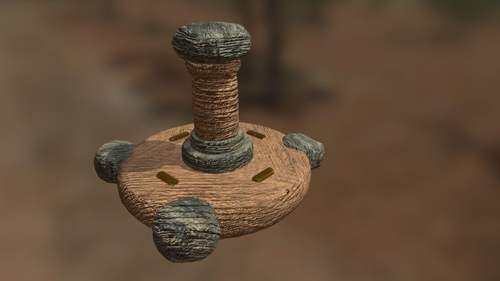 Stone Altar - PBR 3D Model