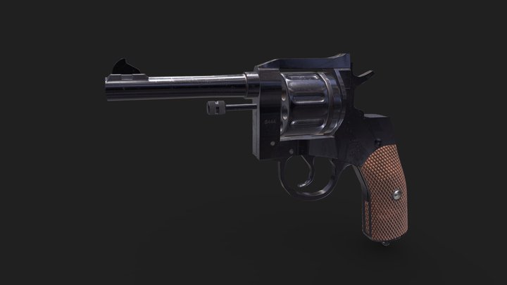 Nagant 1910 3D Model