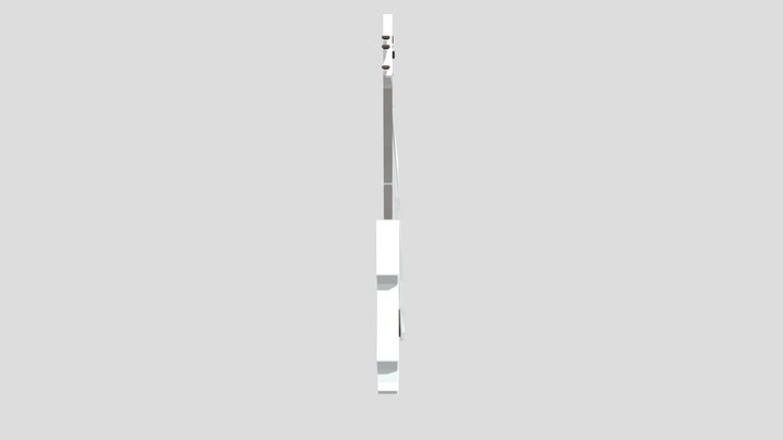 low-poly electric guitar 3D Model