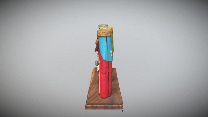 Tres Reyes Magos (Talla en madera) 3D Model