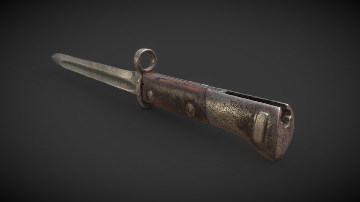 Old Bayonet 3D Scan 3D Model
