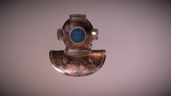 Diving Helmet 3D Model
