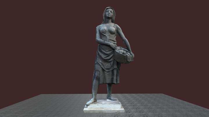 Lavandera de la fuente 3D Model