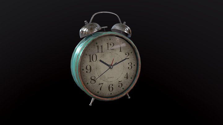 Old alarm clock 3D Model