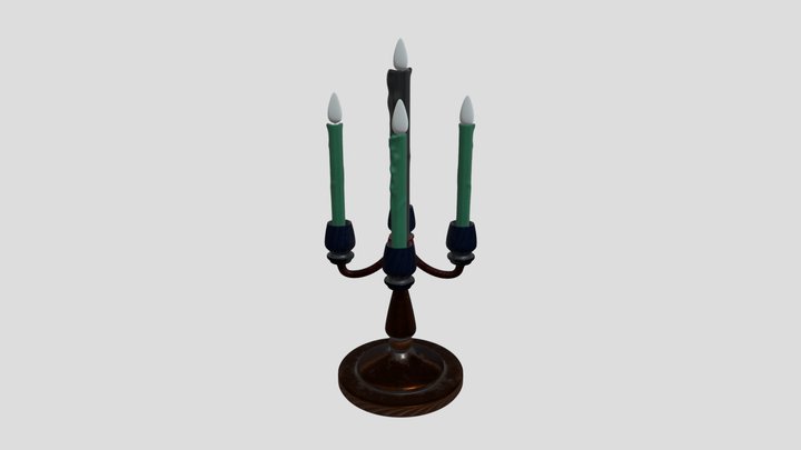 Antique Candle Stand Set – Modelo 3D gratuito STL