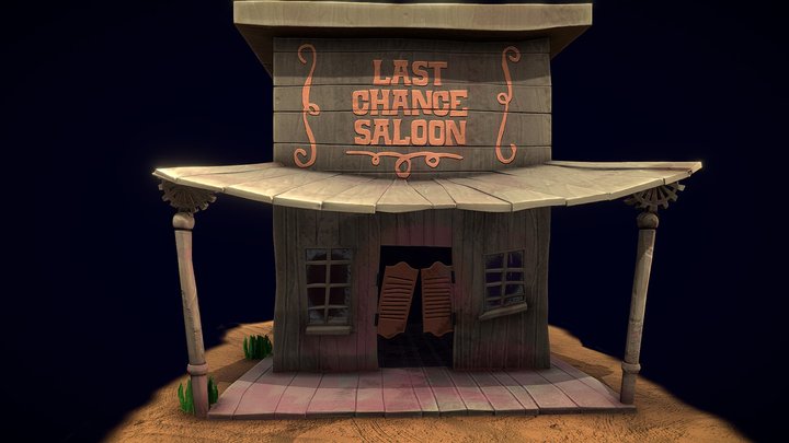 Last chance saloon from Scooby-Doo 3D Model