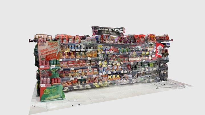 Japanese Food Department in Thailand 3D Model
