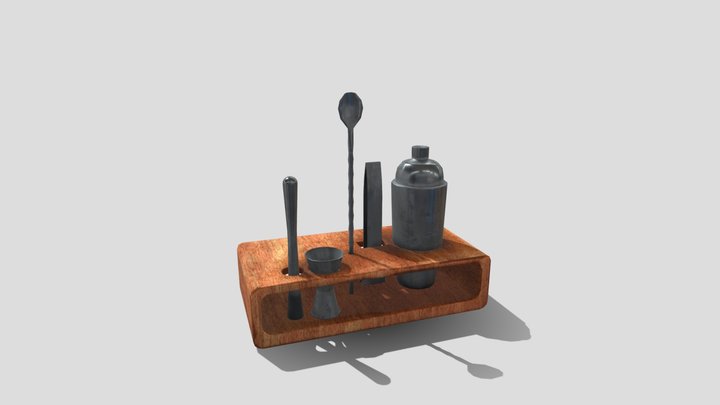 Bar Mixing Set 3D Model