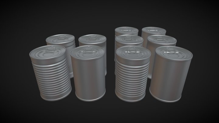 Tin can 3D pack 3D Model