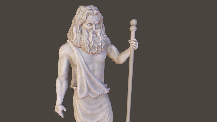 Zeus Statue 3D Model