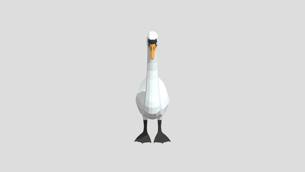 Low Poly Swan