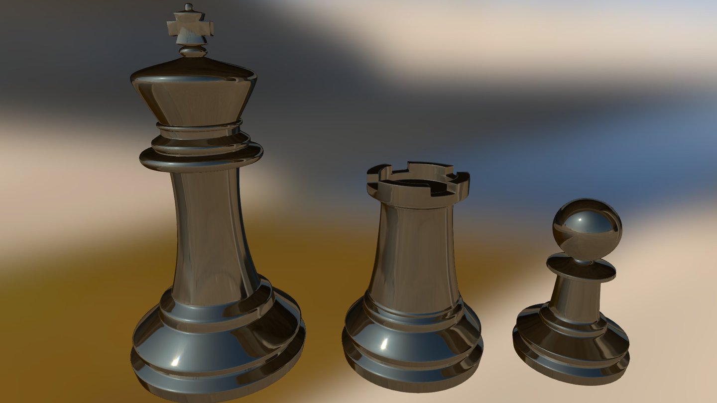 Chess (WIP) - 3D model by BulldozeR [19dcea2] - Sketchfab