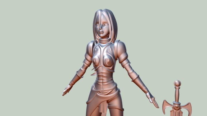 Joana D'Arc Exercício 3D Model