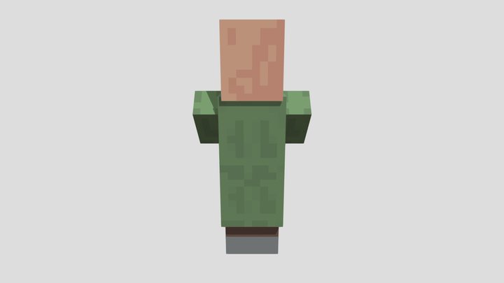 Minecraft Village 3D Model