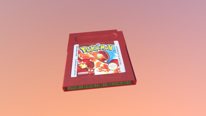 Game Boy - Cartridge 3D Model