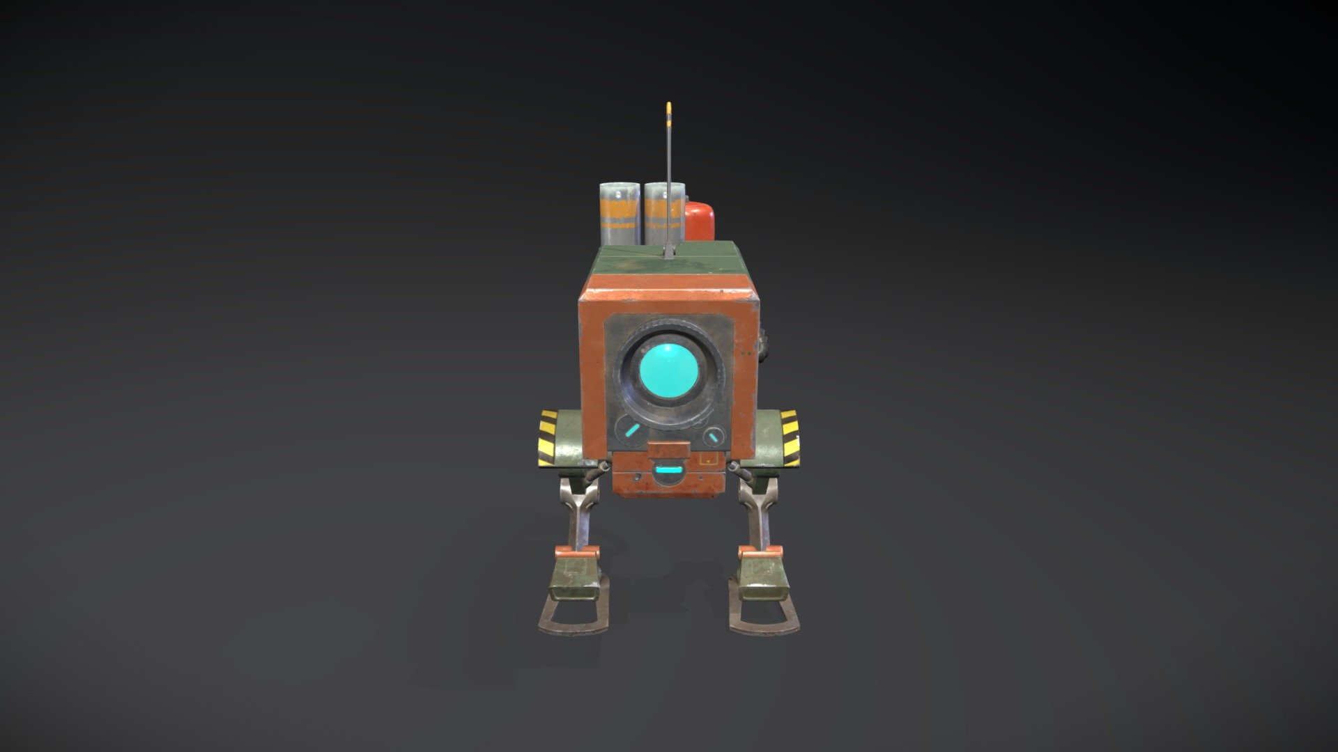 Robot - Realistic Game Texture Study - 3D model by Pedro Fernandes ...