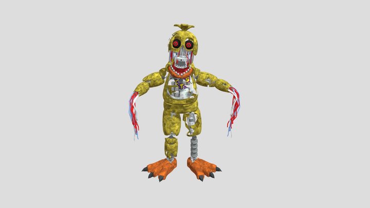 Chica Free 3D Model in Anatomy 3DExport