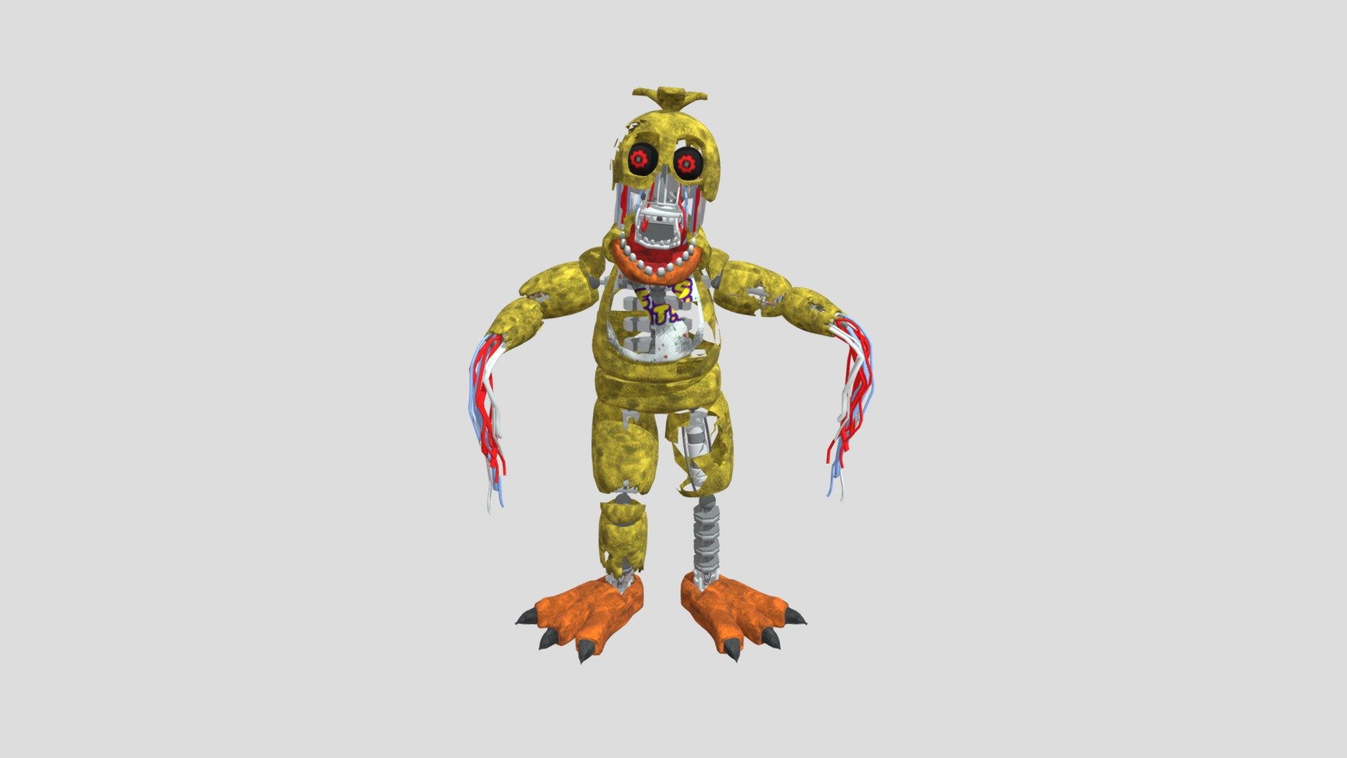 Archived Withered Chica - Download Free 3D Model By Kochaos Youtube ...