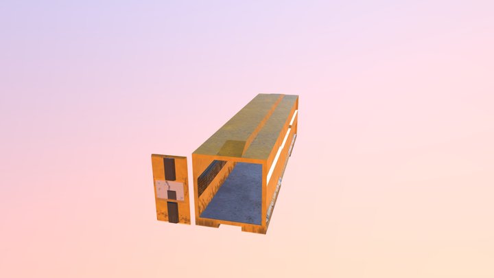 Scifi shipping container 3D Model