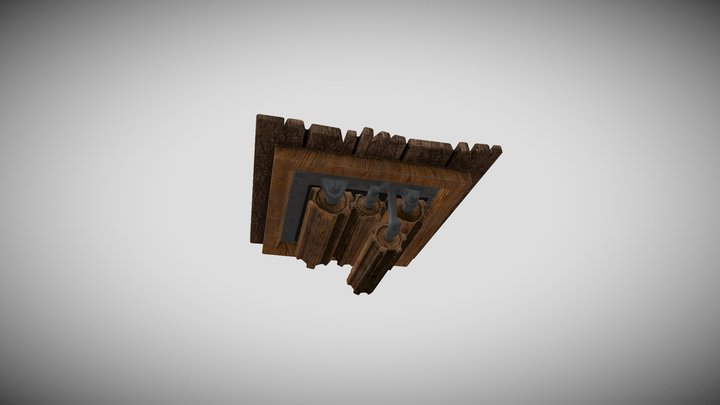 Moving Platform Anim 3D Model