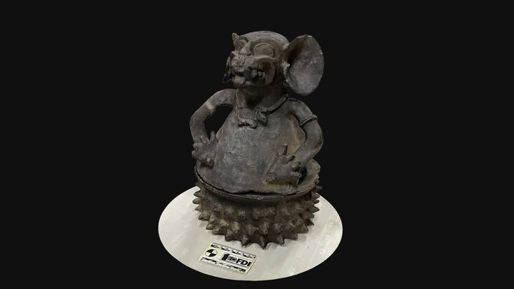 Incensario con efigie de jaguar 3D Model
