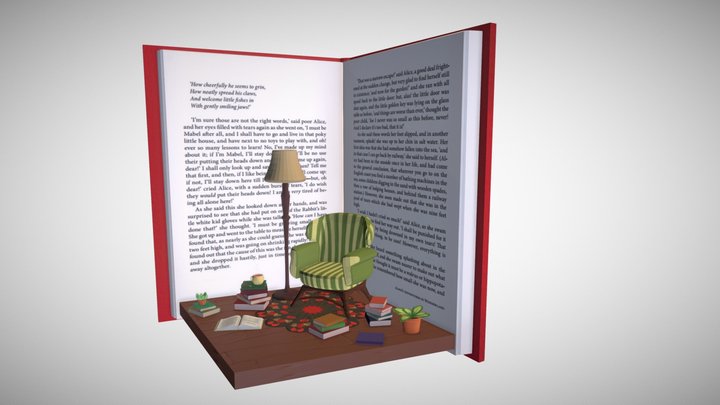 Small Booknook 3D Model