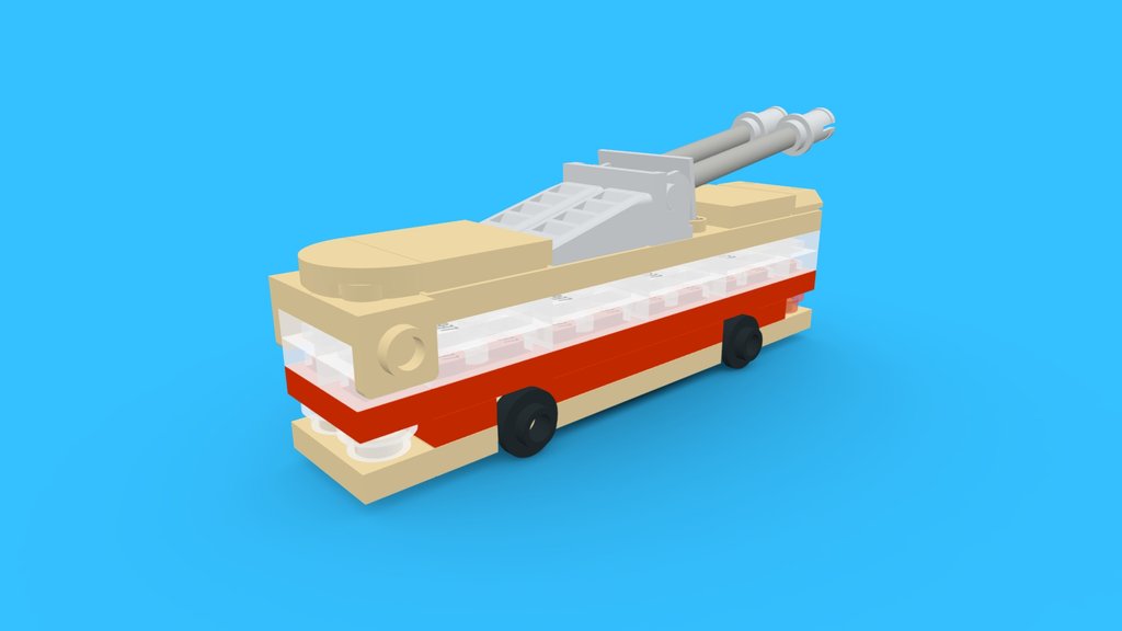 LEGO Micro Retro Trolleybus MOC [#0382]