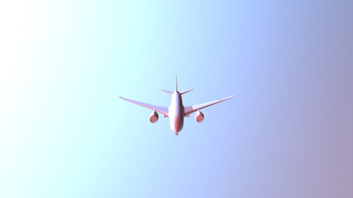 Airoplane Landing V0002 3D Model