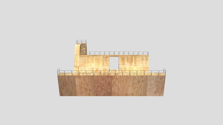 Halfpipe_textured 3D Model