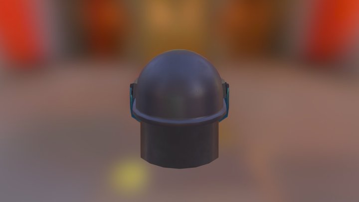 Riot Helmet 3D Model