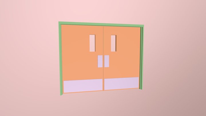 Double Door 3D Model