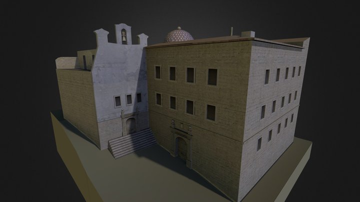 Convento y Cuartel del Carmen 3D Model
