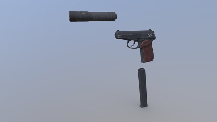 Call of Duty: Black Ops 6 - 9mm PM – Gratis 3D-model STL