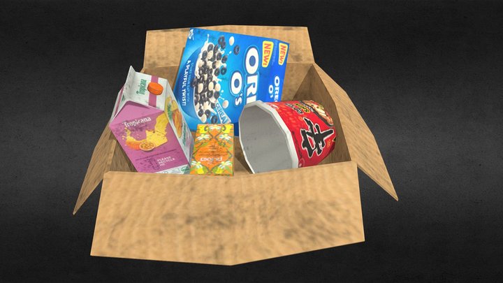 Trash Box 3D Model